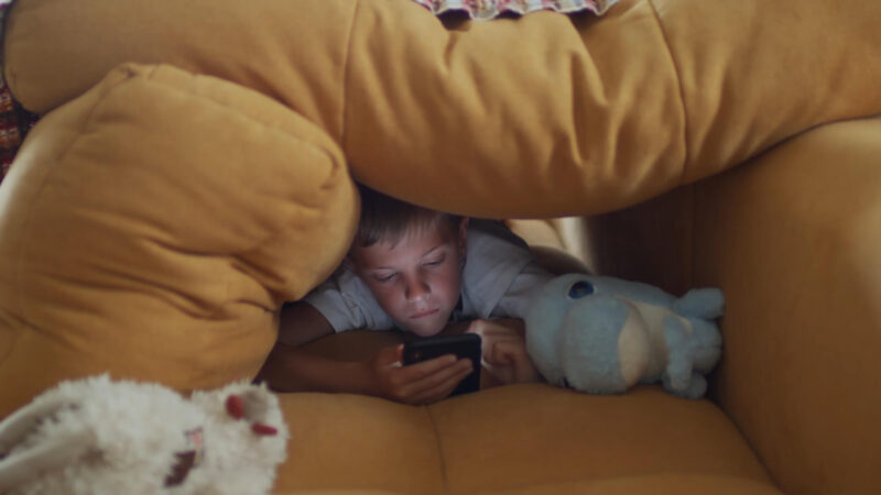 Kid with the Mobile Phone